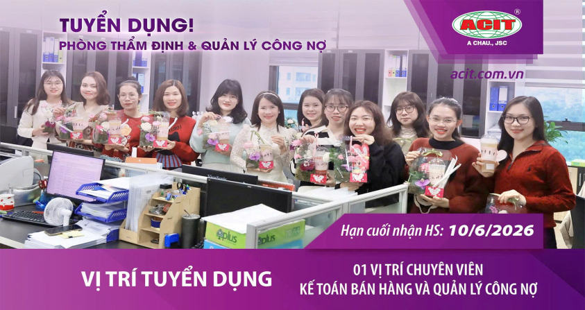 Tuyển dụng nhân sự: Kế toán mua hàng và QLCN