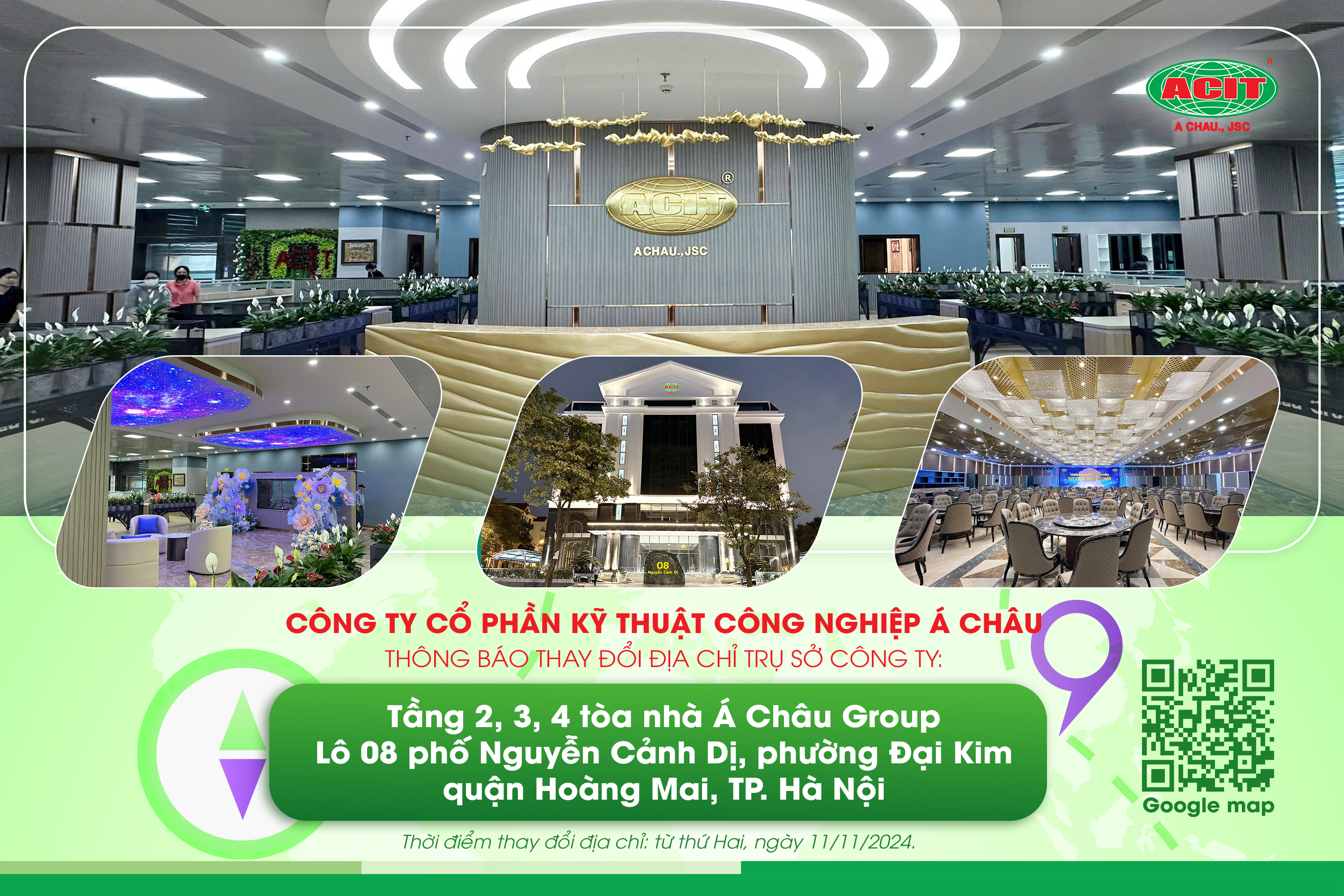 Thông báo về việc thay đổi địa chỉ công ty